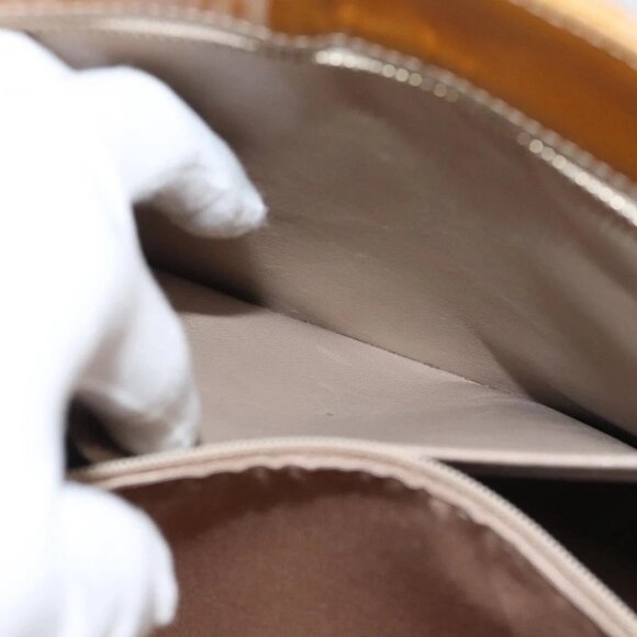 CHANEL Matelasse Reprint Tote Bag Patent leather Yellow Gold CC Auth 124110 - Picture 12 of 16